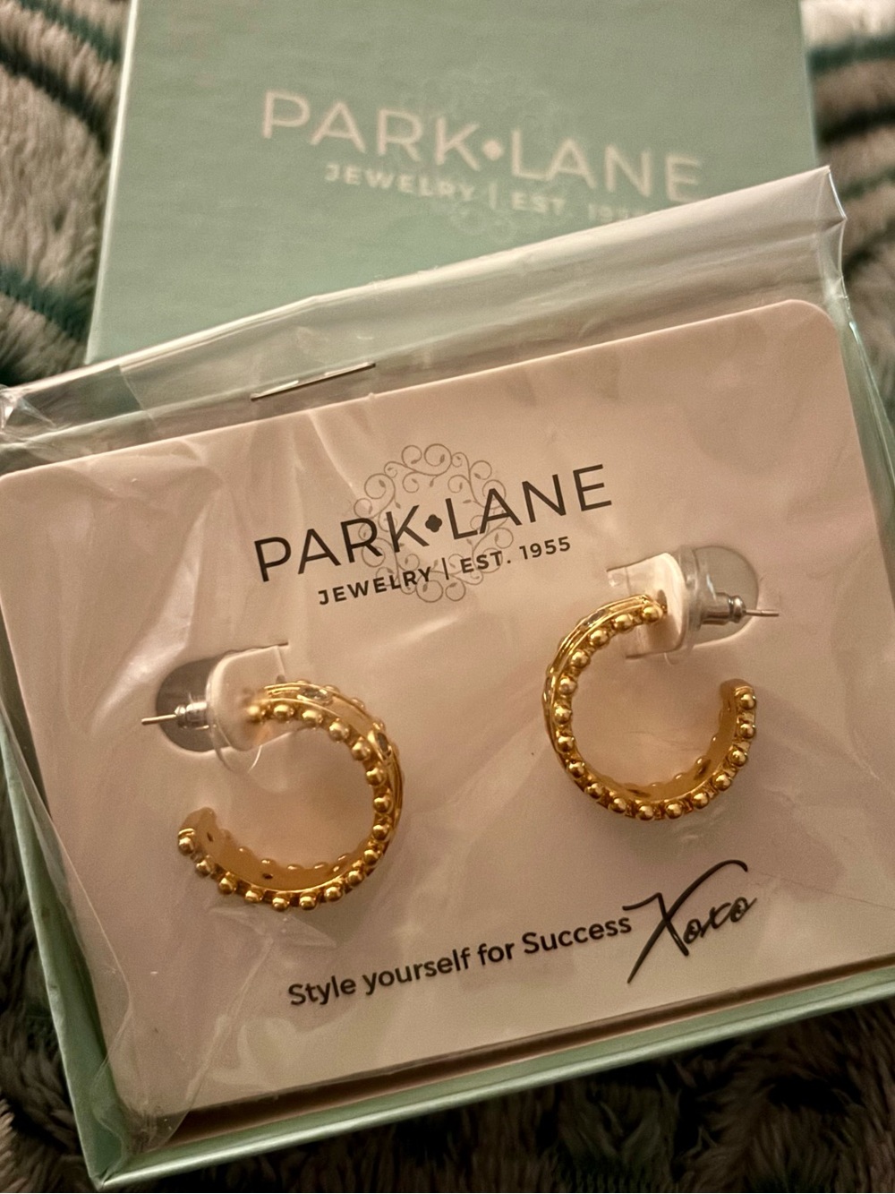 Park Lane Gold vintage Hoop Earrings